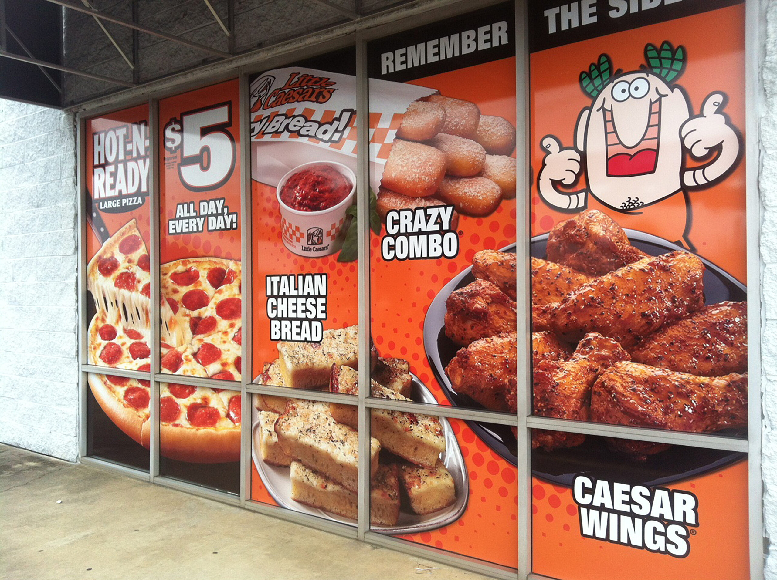 custom printed and installed window adhesive for lil cease's