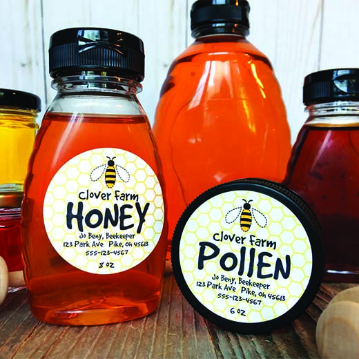 sticker labels for bottles and jars